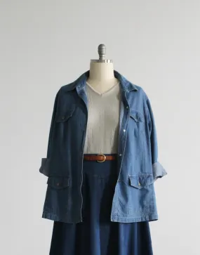 hudson falls denim chore coat