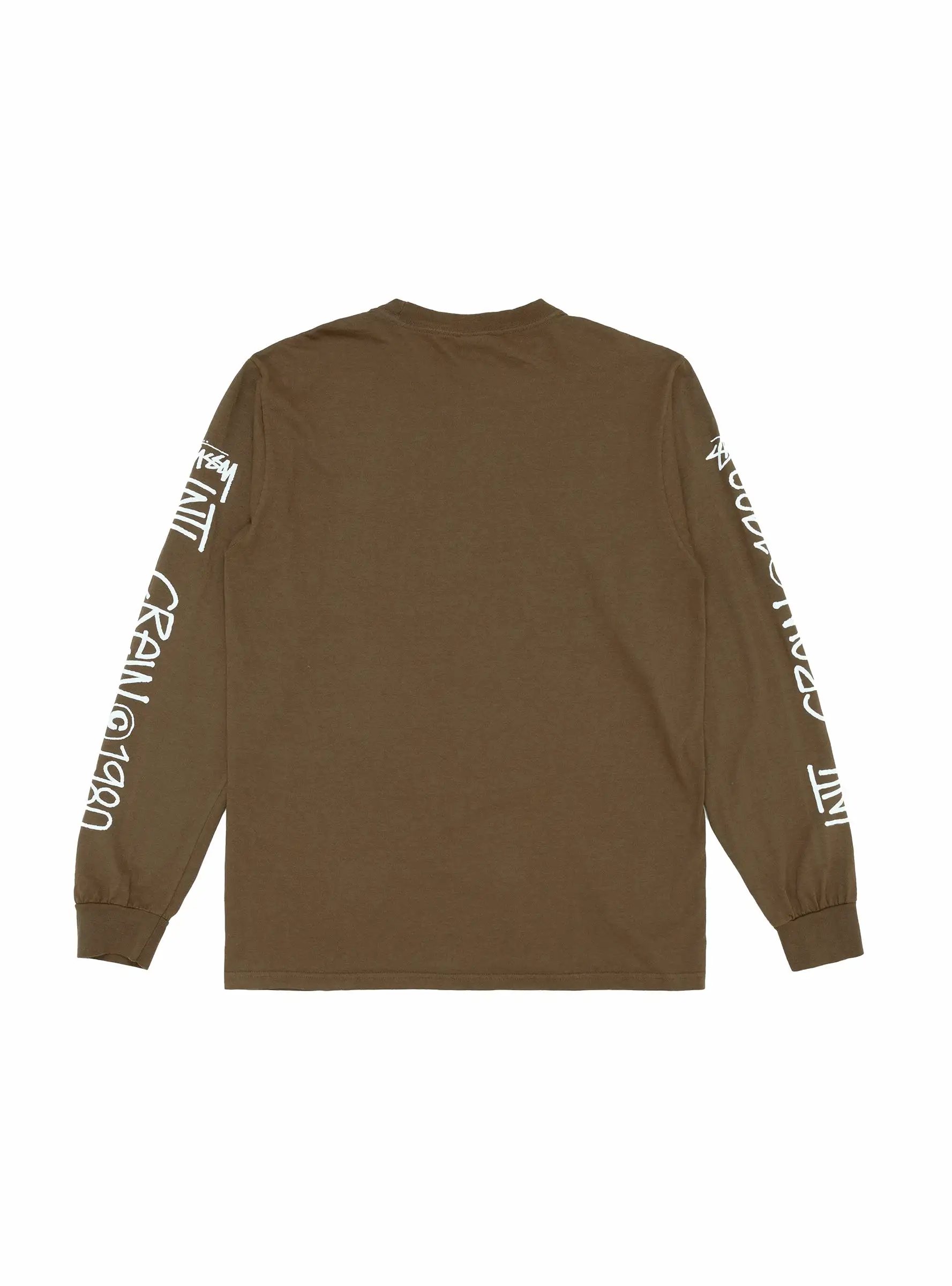 Intl. Crew Pig. Dyed LS T-shirt Brown