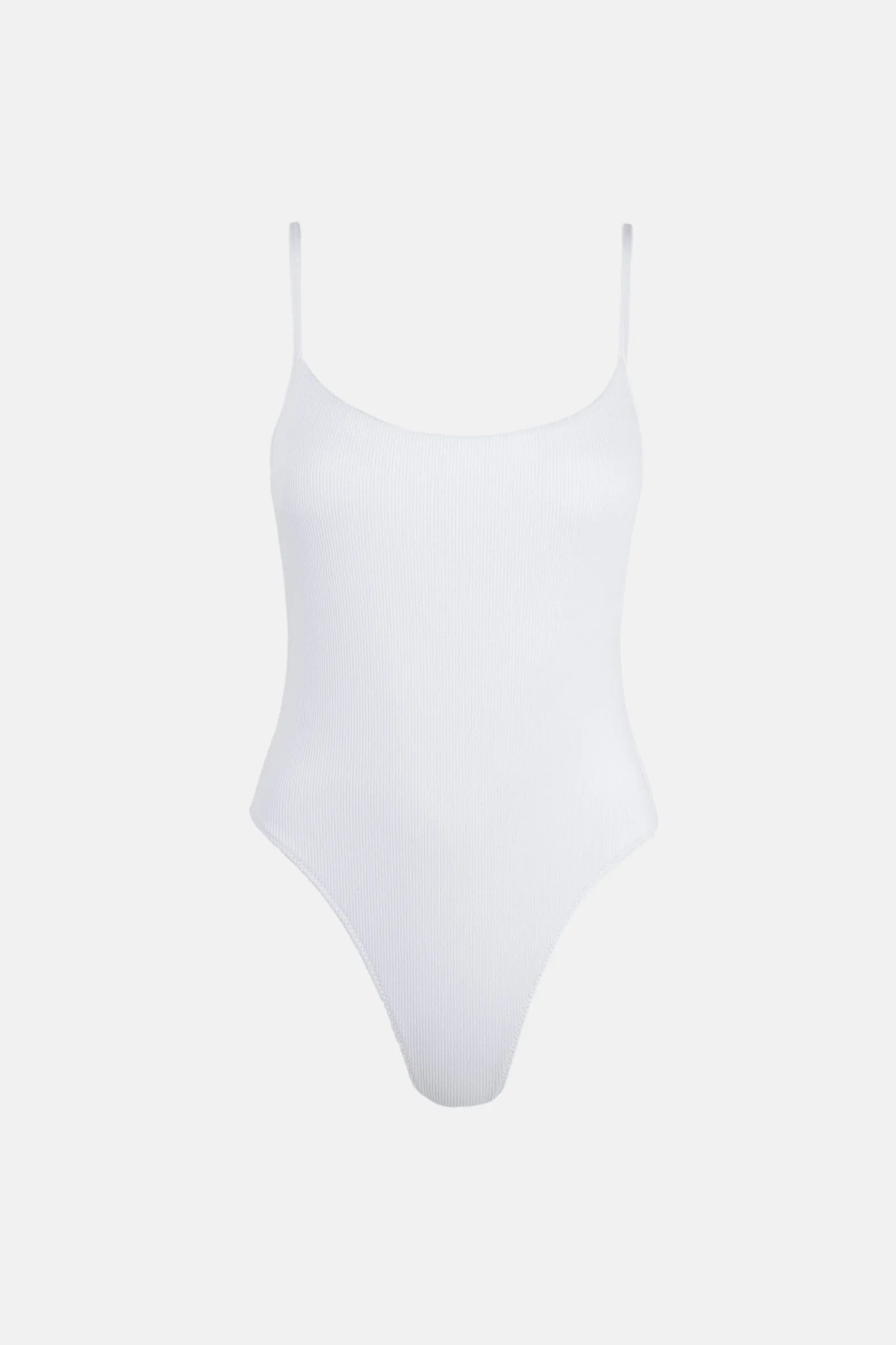 Isla Rib Eco Minimal One Piece White