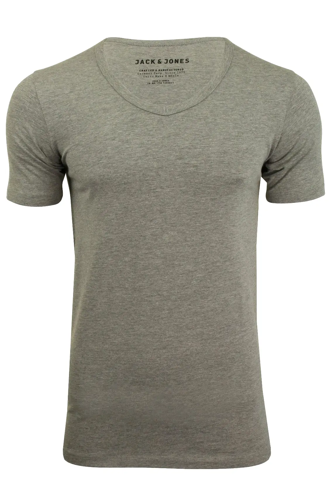 Jack & Jones Mens S/S Vee Neck T-Shirt - Slim Fit