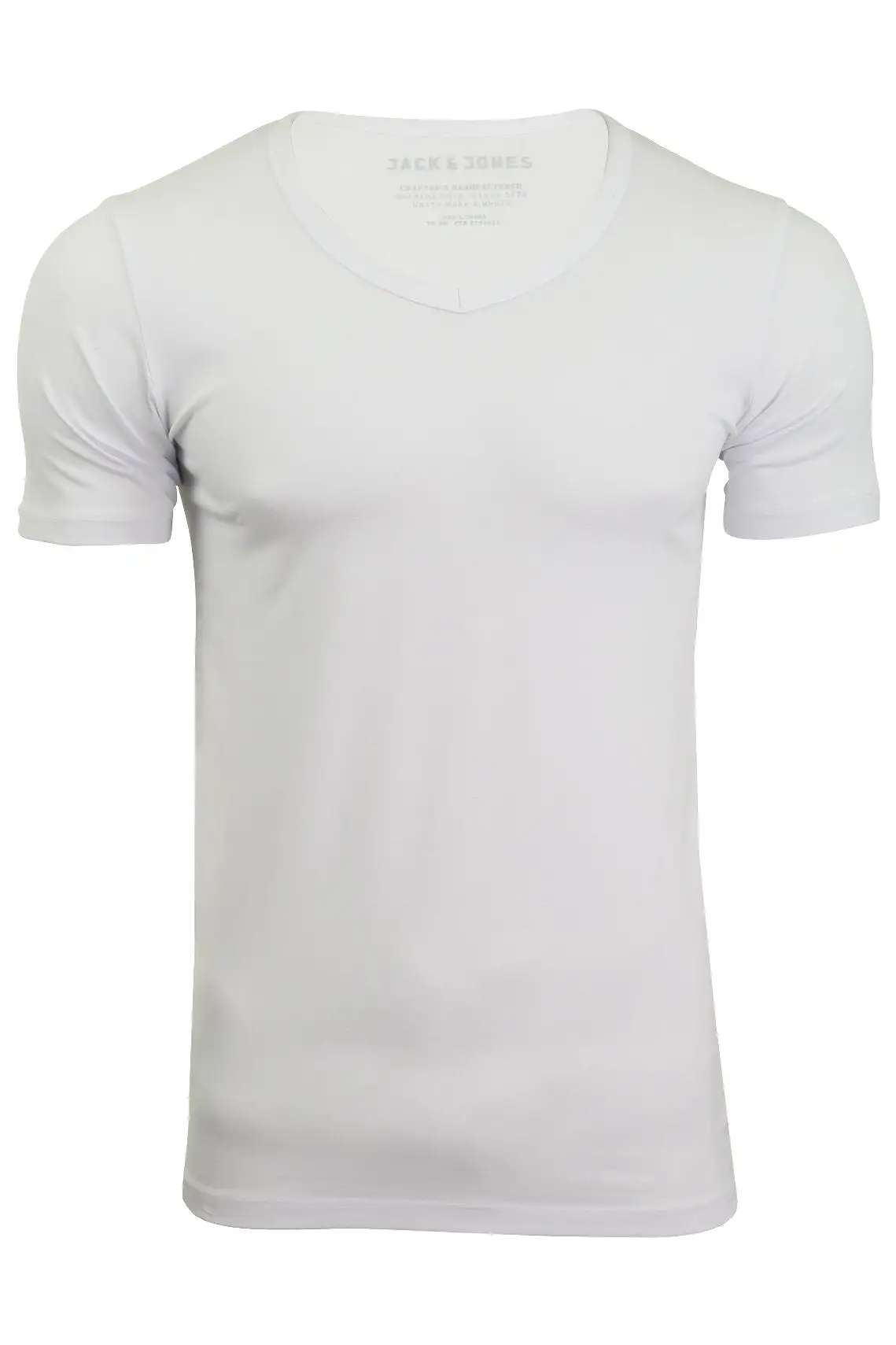 Jack & Jones Mens S/S Vee Neck T-Shirt - Slim Fit