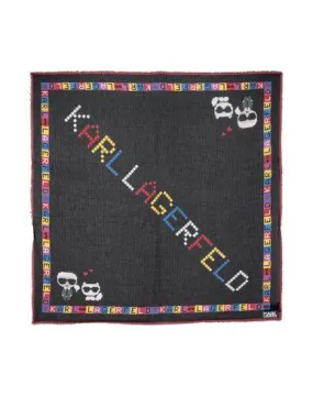 Karl Lagerfeld Women Scarf Black -- --