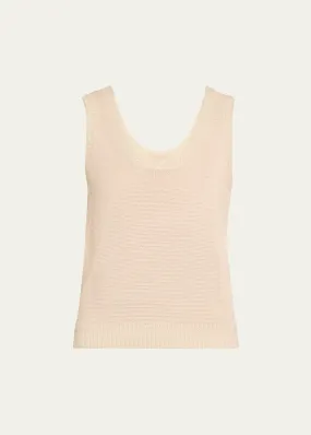 Kobi Halperin Heidi Sleeveless Shimmer Knit Sweater