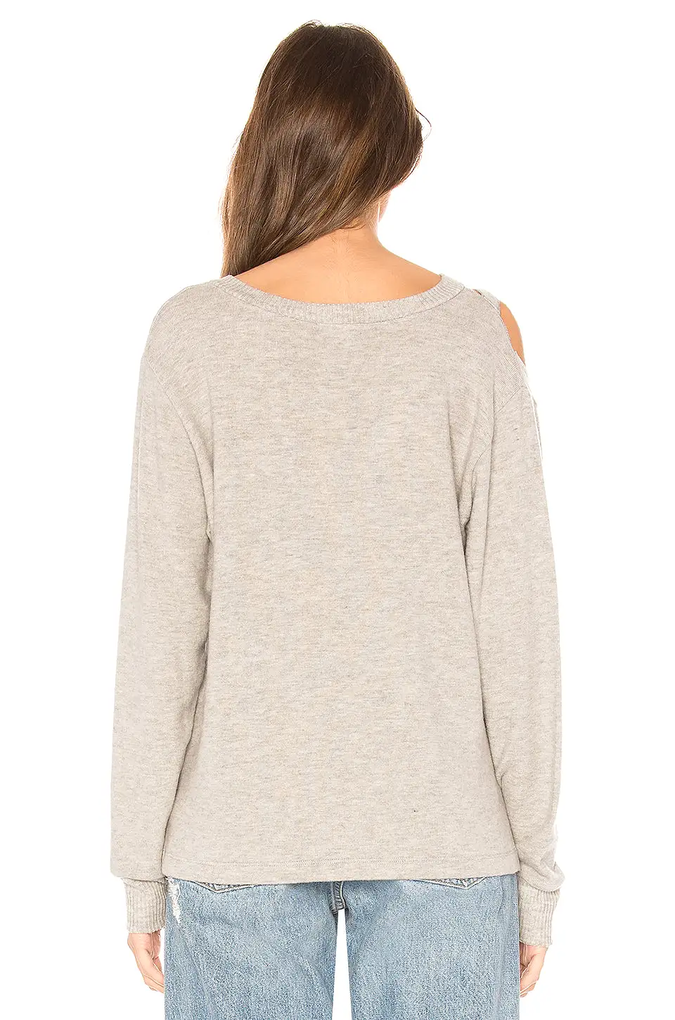 LNA Brushed Hawk Sweater Heather Grey