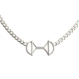 Lock Link Necklace Silver