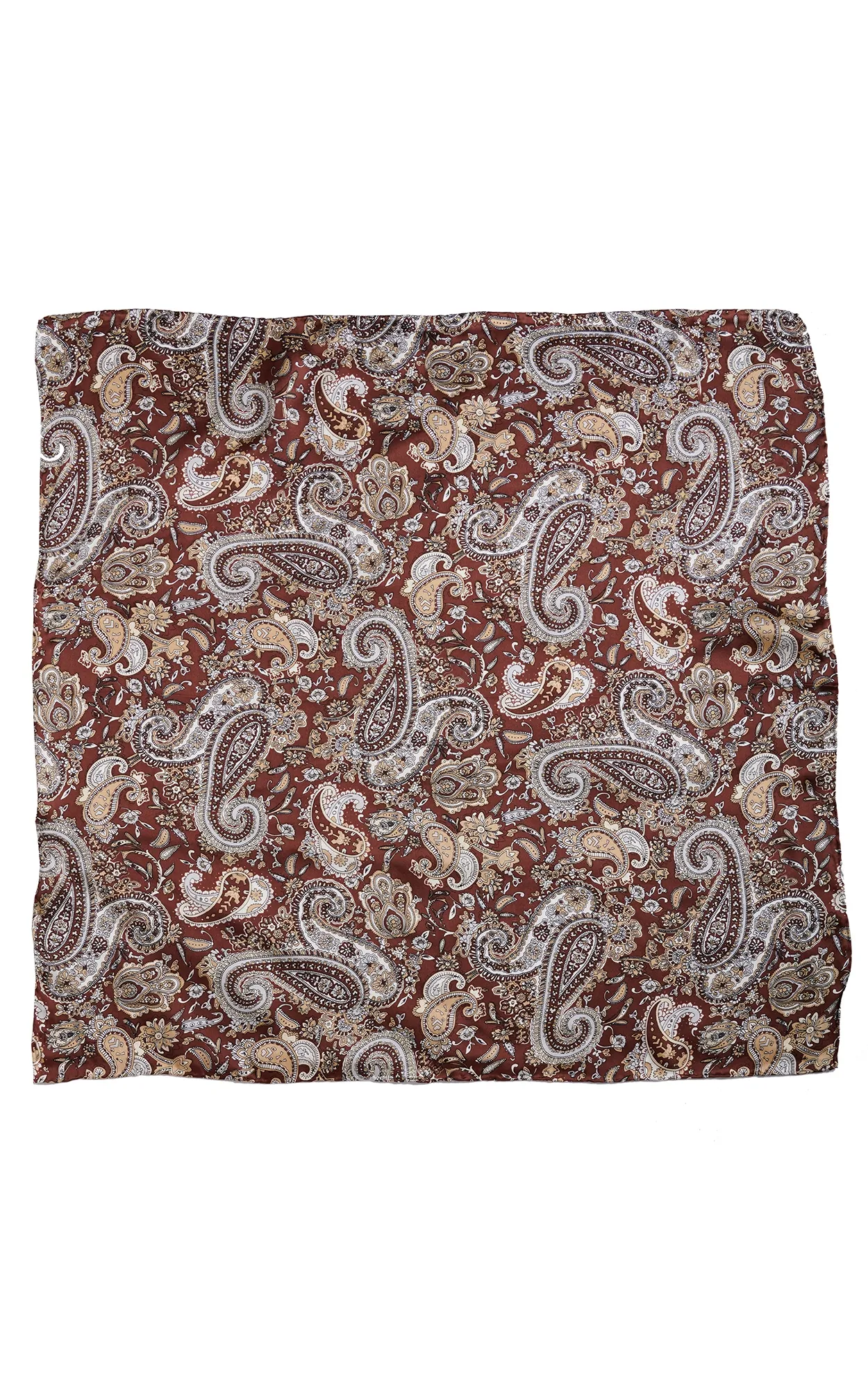 M&F Paisley Brown Wild Rags Scarf