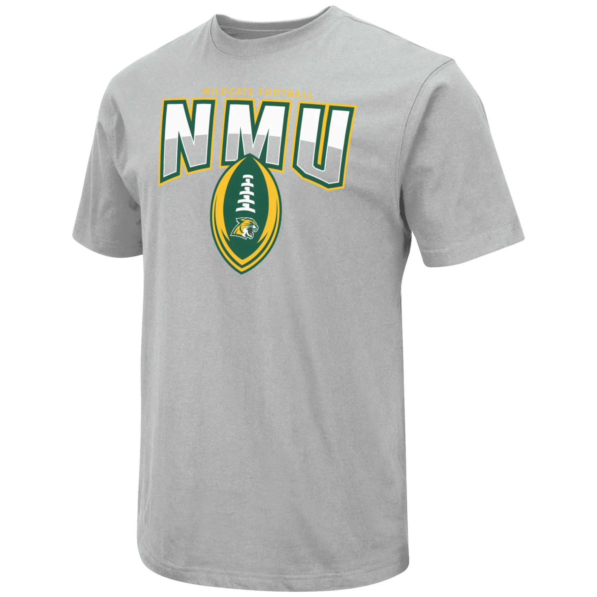 Mens COLOSSEUM gry Northern Michigan Wildcats 2022 Football Field S/S Tee