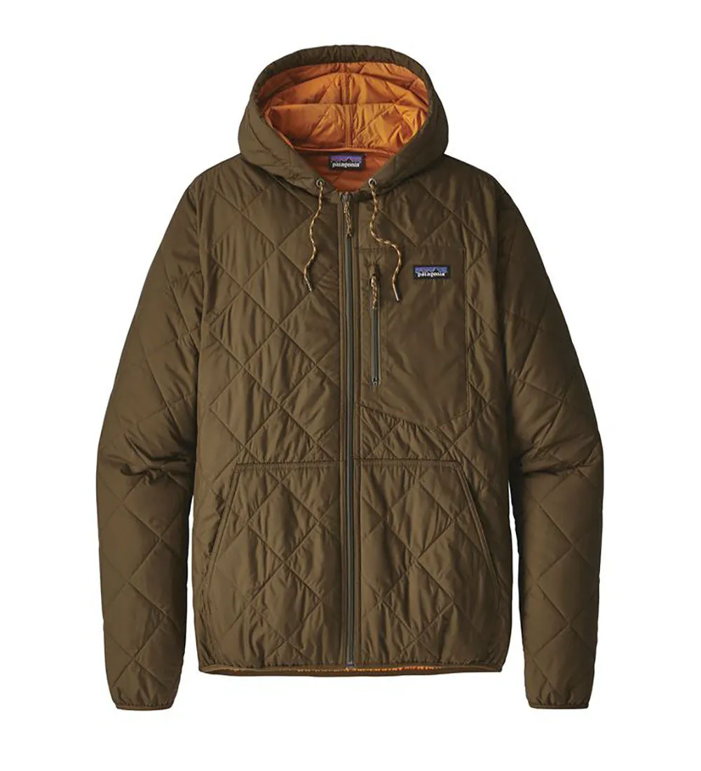 Men's Diamond Quilted Bomber Hoody