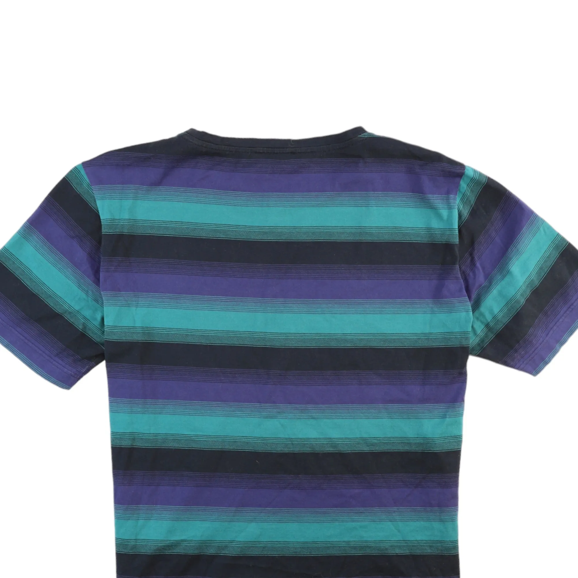 Men's Stripe T-Shirt Green Size M