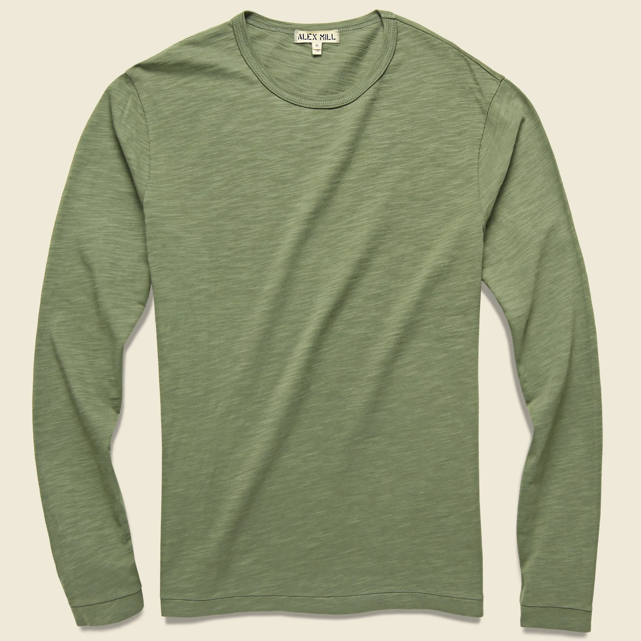 New Standard Slub Crew Tee - Military Green