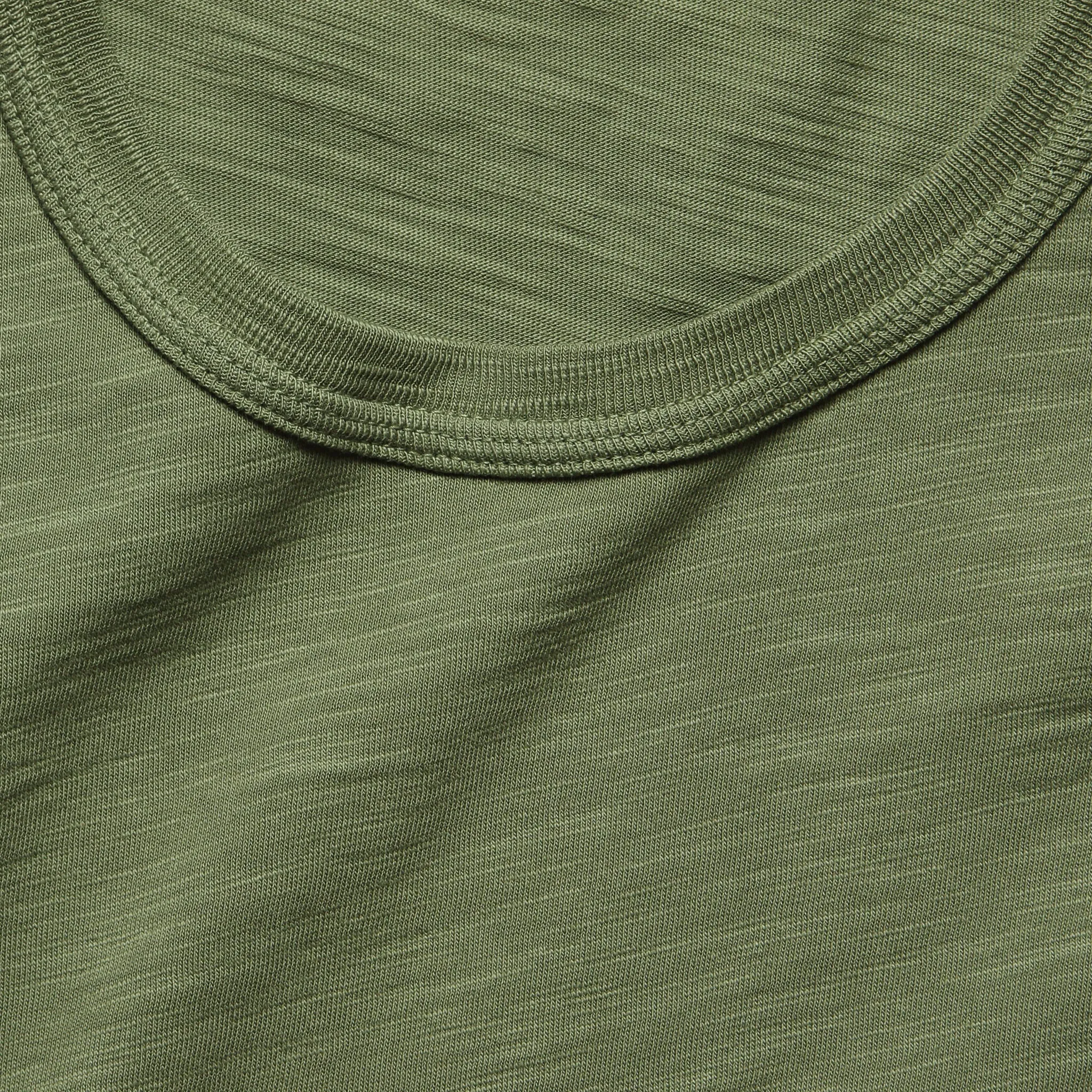 New Standard Slub Crew Tee - Military Green