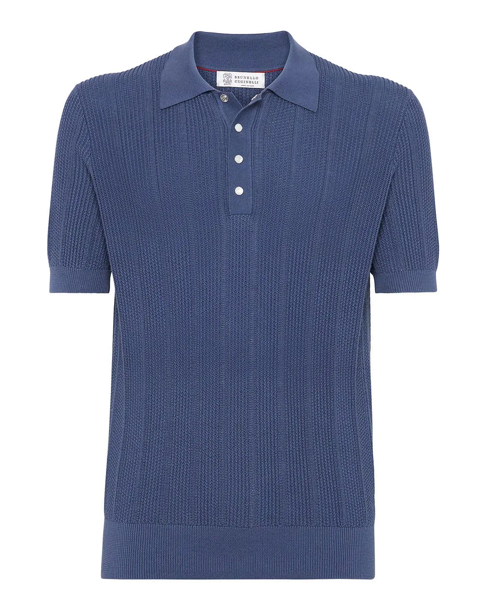 Ocean Blue Knit Polo