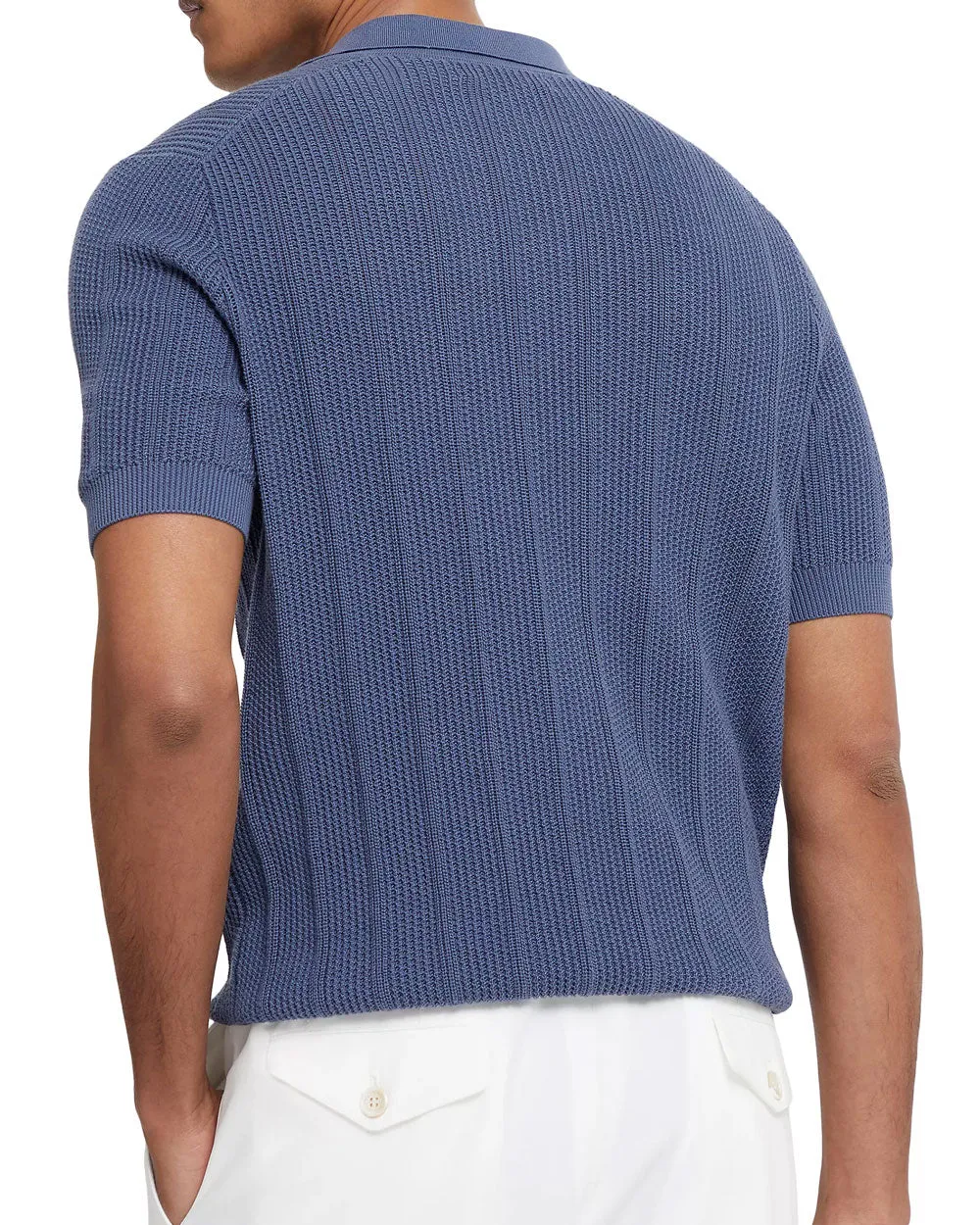 Ocean Blue Knit Polo