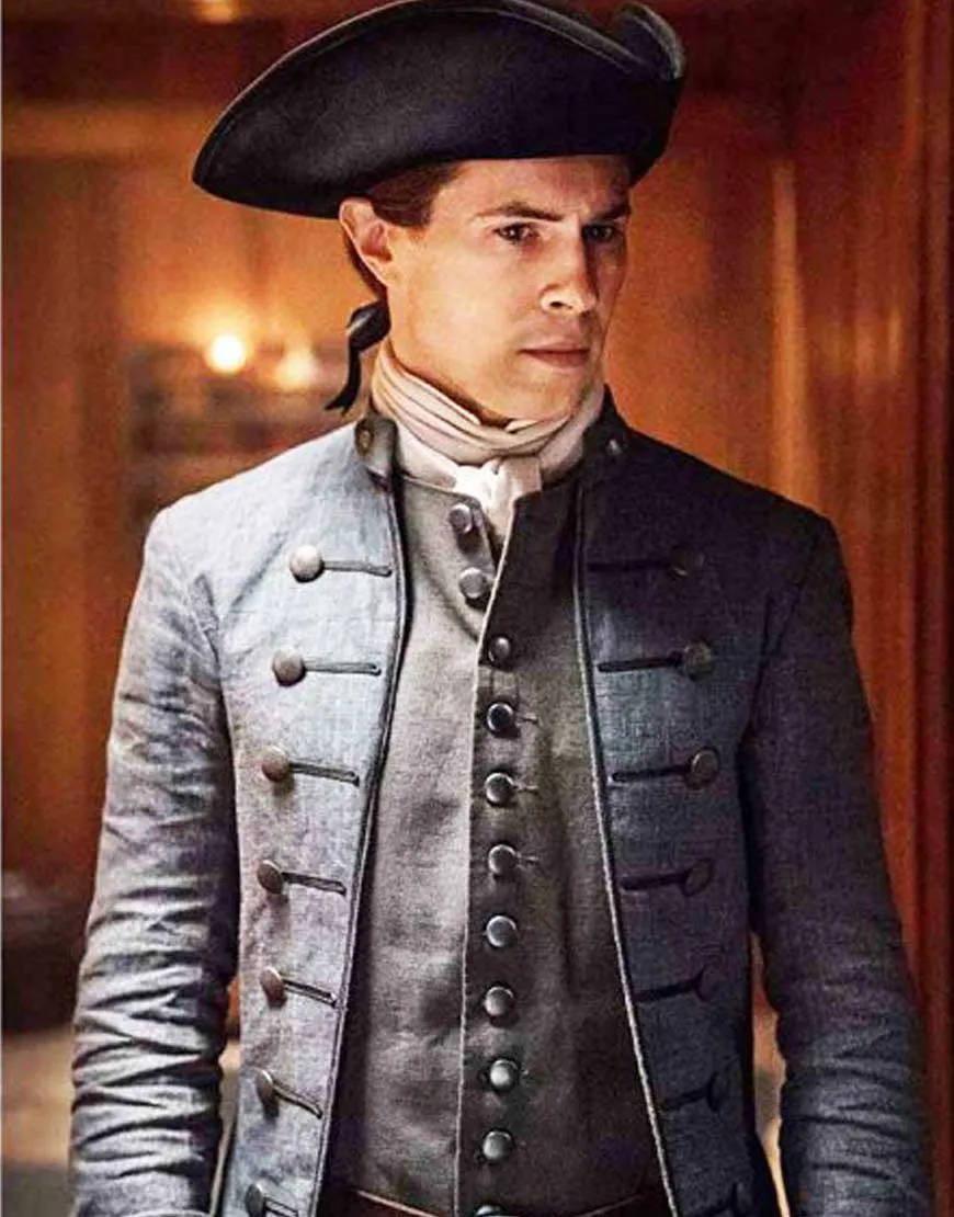 Outlander Lord John Grey Cotton Coat | David Berry Coat | TV-Series Coat