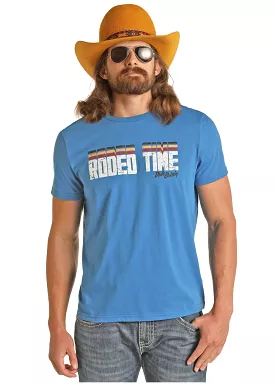 'Panhandle-Rock & Roll' Unisex Dale Graphic Tee - Blue