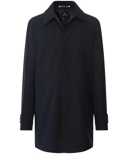 Paul Smith Navy Wool Mix Epsom Coat