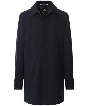 Paul Smith Navy Wool Mix Epsom Coat