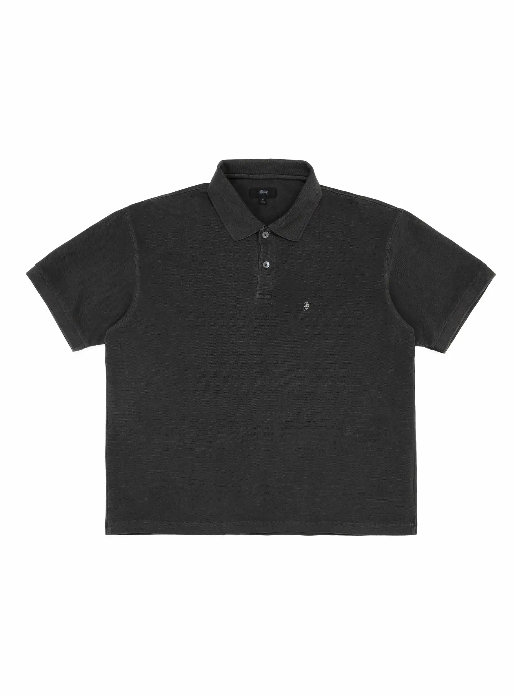 Pig. Dyed Pique Polo Black