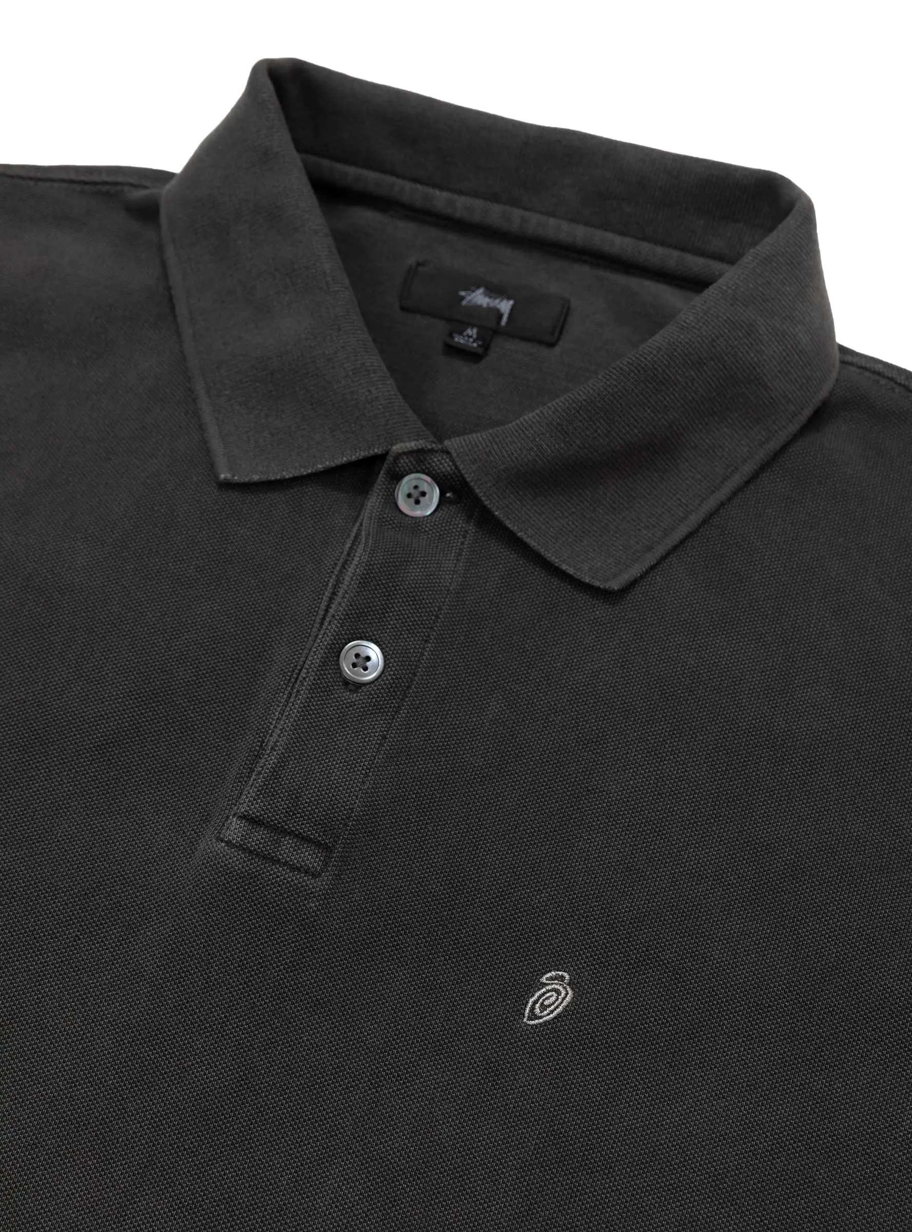 Pig. Dyed Pique Polo Black