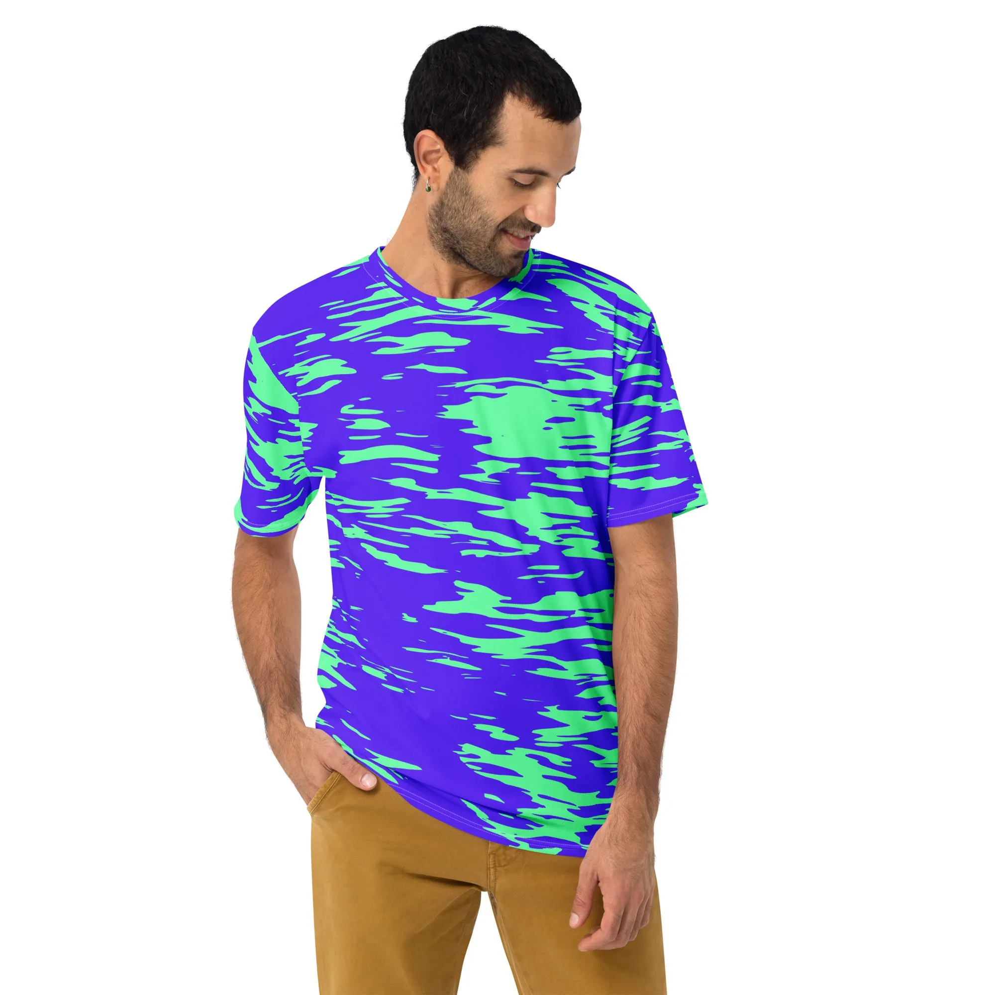 Purple Mint Rave Zebra Stripe Unisex T-Shirt