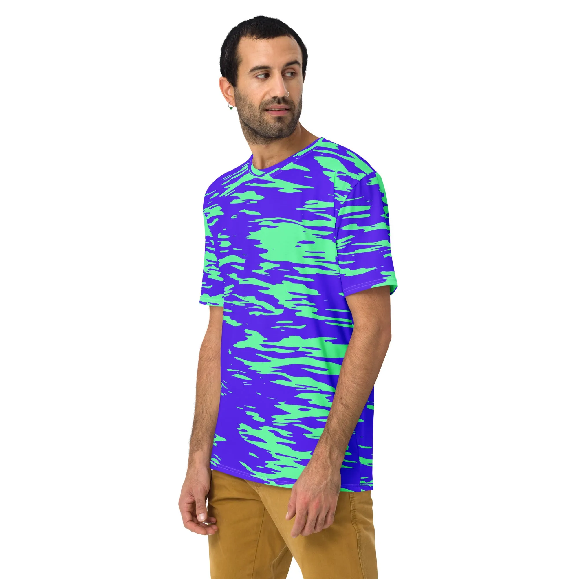 Purple Mint Rave Zebra Stripe Unisex T-Shirt