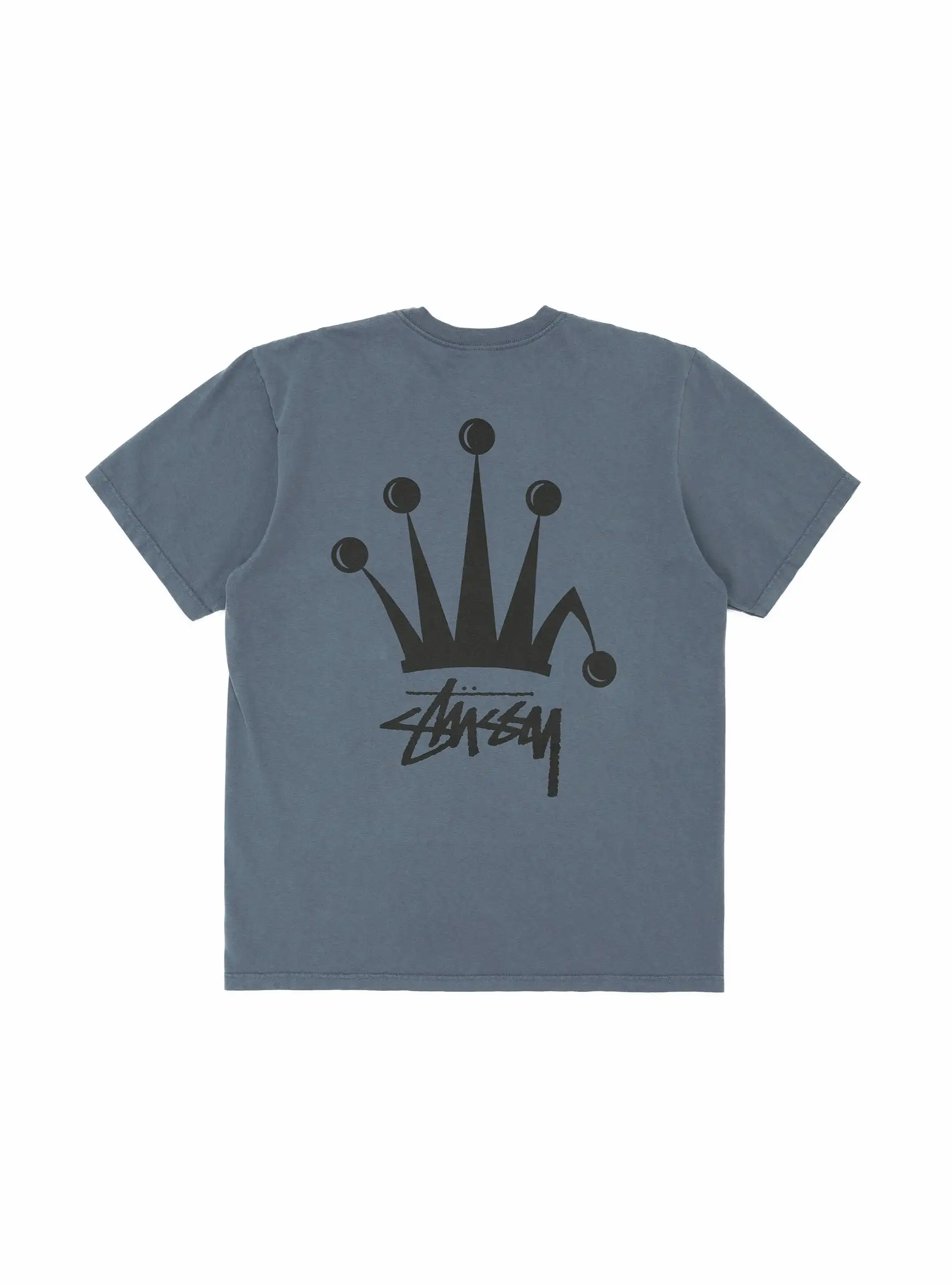 Regal Crown Pig. Dyed T-shirt Indigo