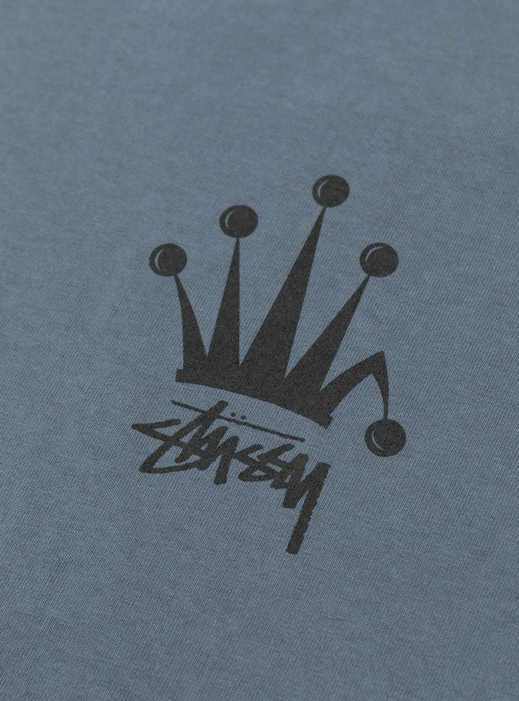 Regal Crown Pig. Dyed T-shirt Indigo