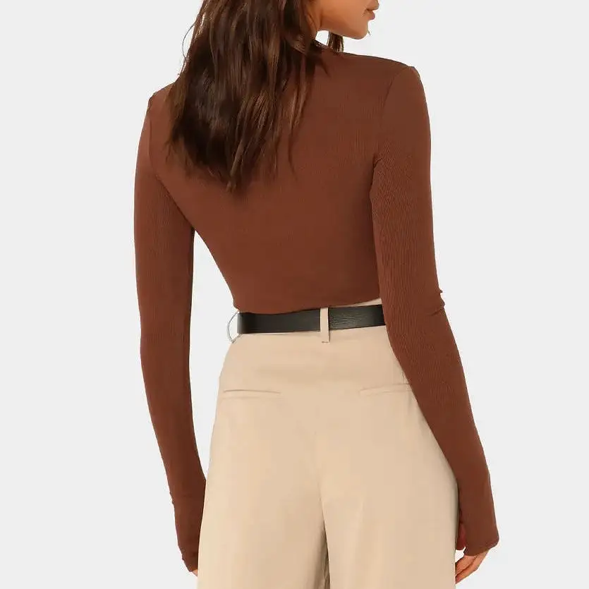 Sinclair Long Sleeve Top (Chocolate)