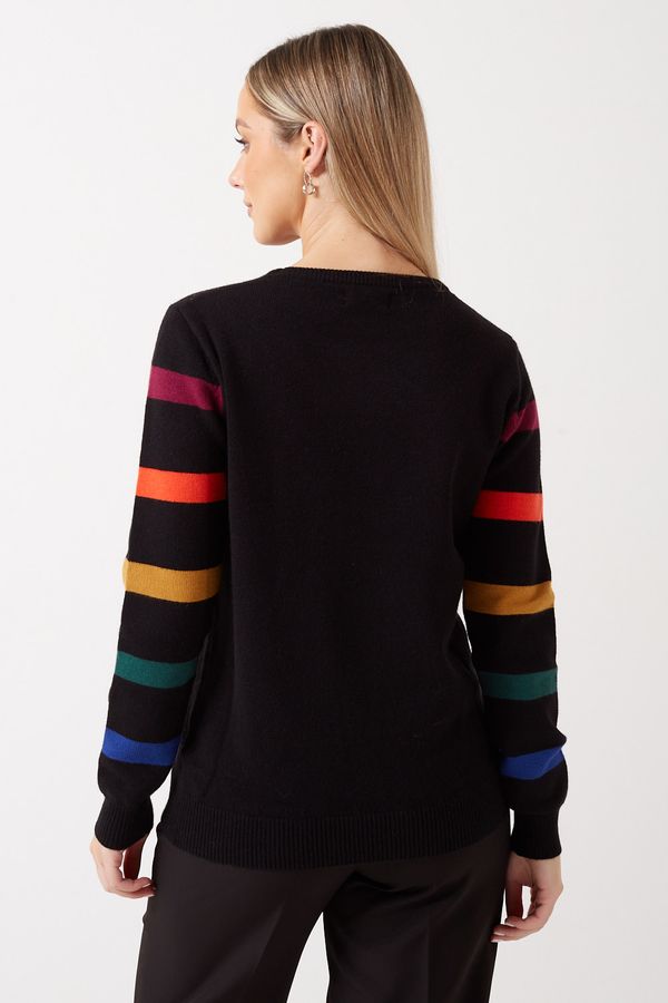 Sugarhill - Stacey Jumper - Black Stripe Sleeve