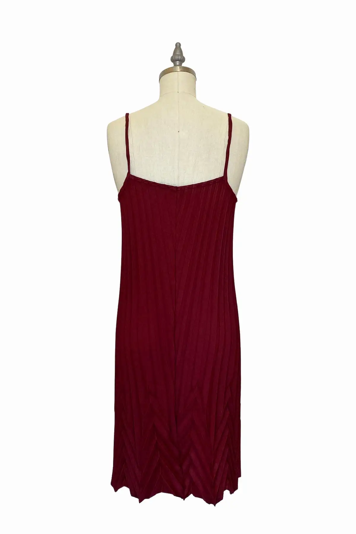 Sunburst Chevron Dress | Burgundy