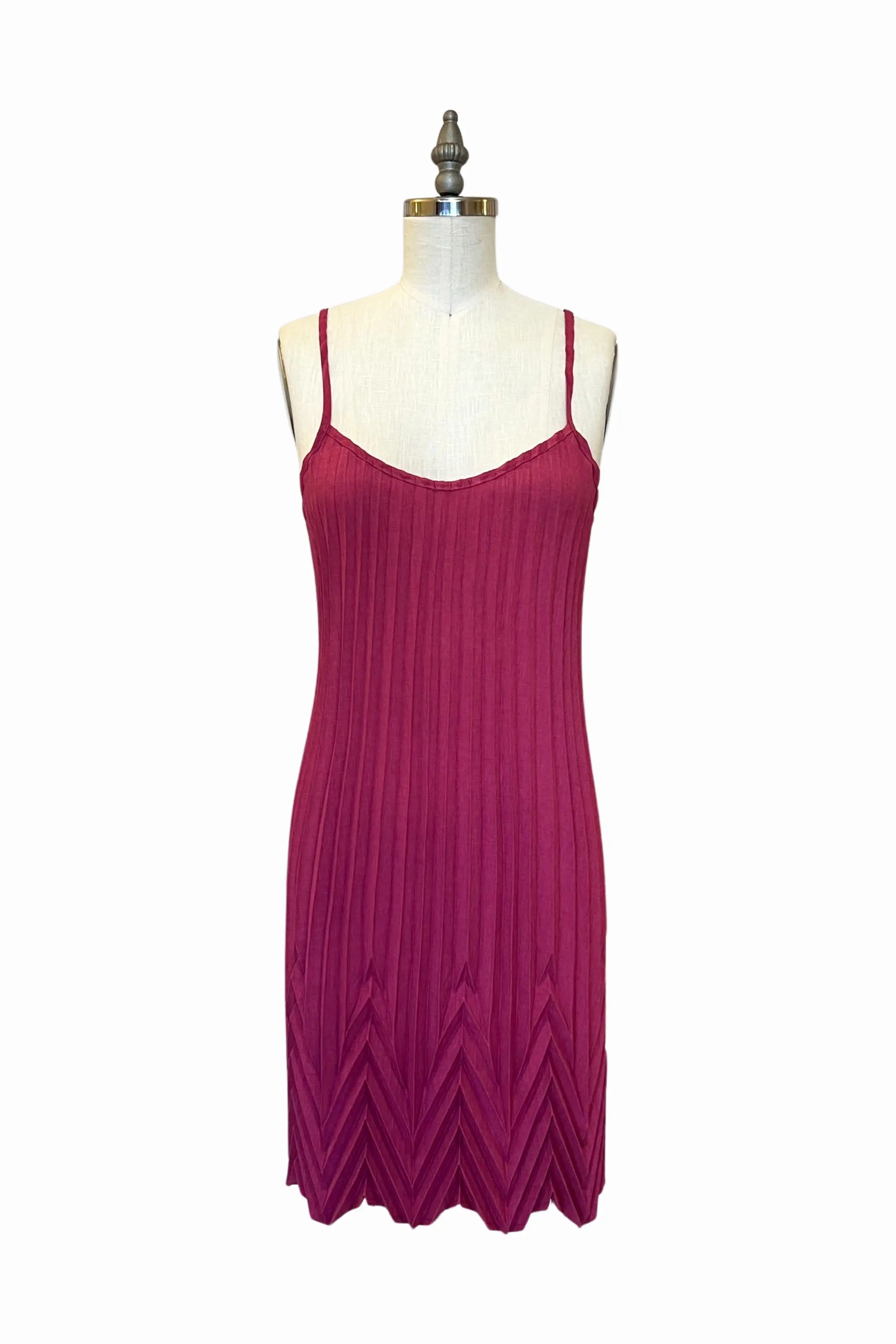 Sunburst Chevron Dress | Raspberry