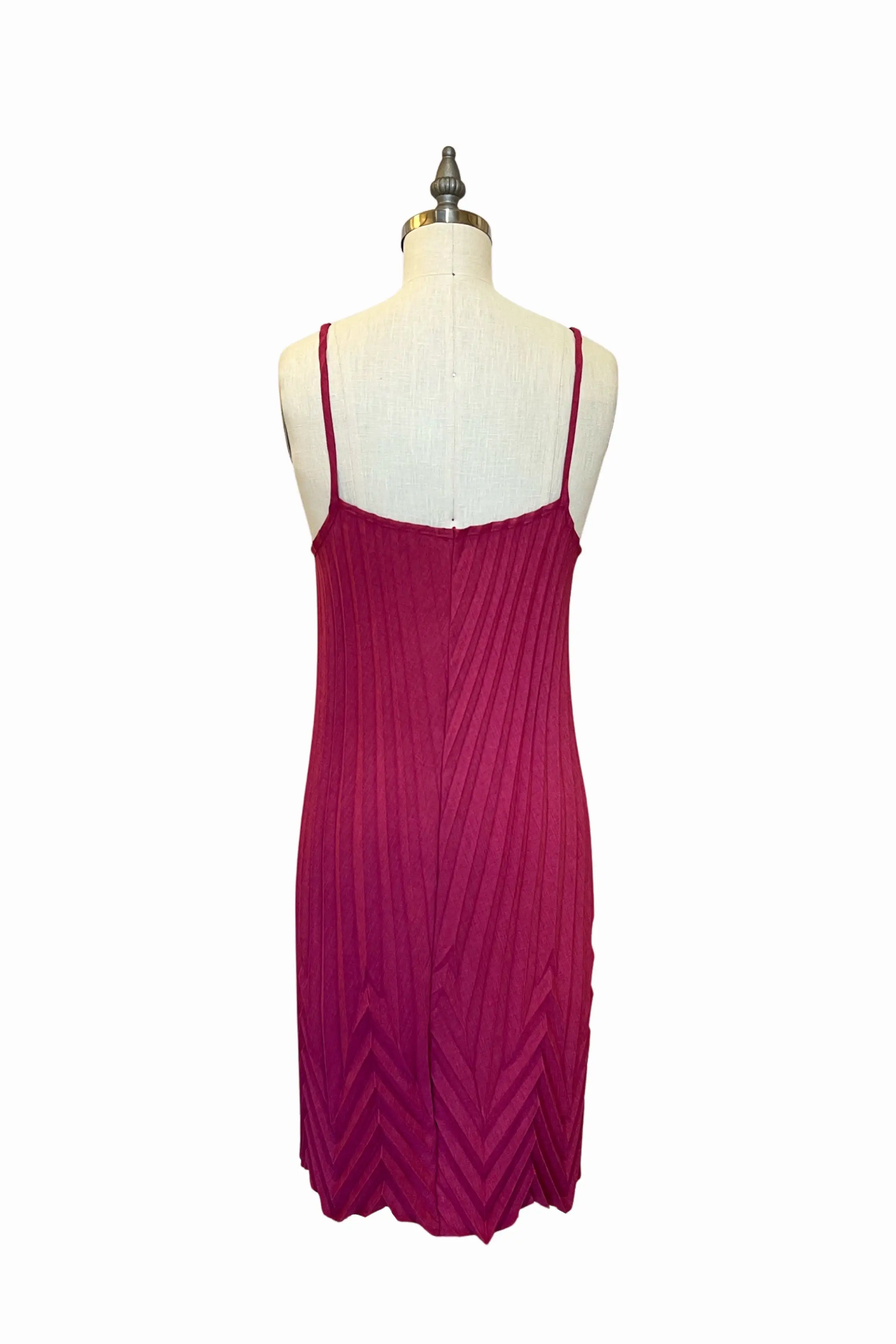 Sunburst Chevron Dress | Raspberry