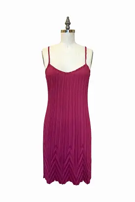 Sunburst Chevron Dress | Raspberry