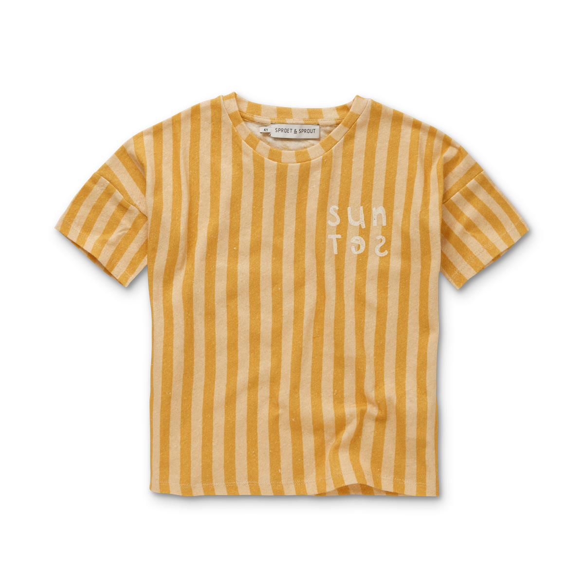 T-SHIRT LINEN STRIPE SUNSET