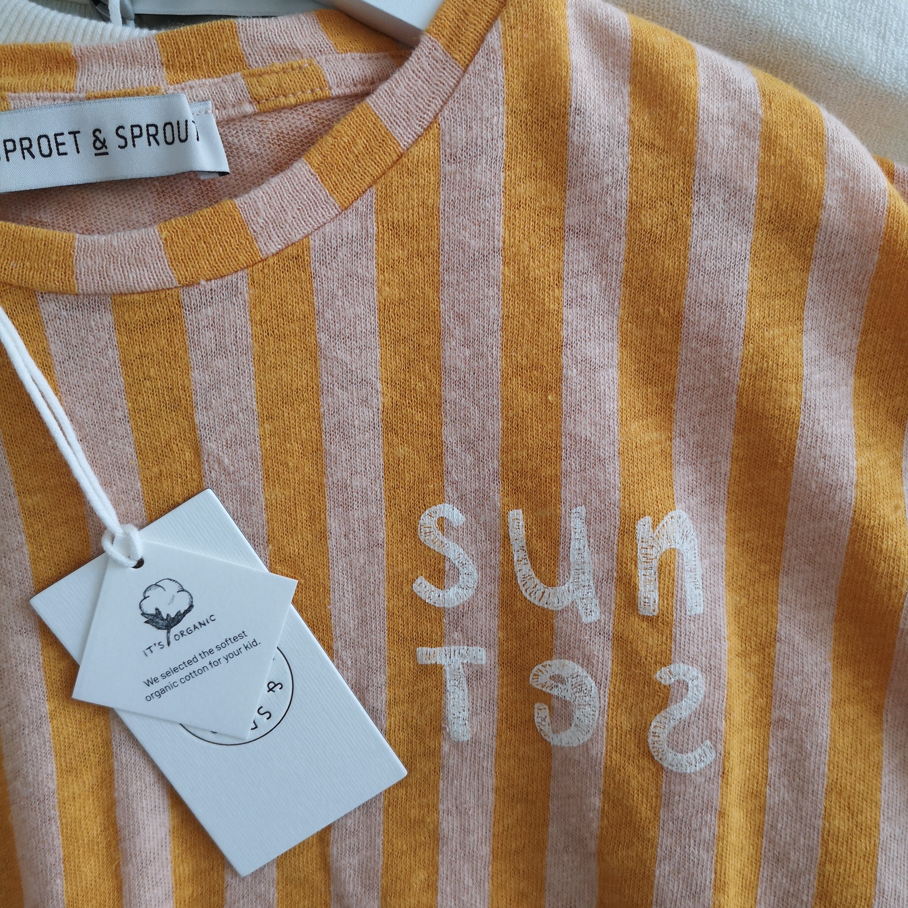 T-SHIRT LINEN STRIPE SUNSET