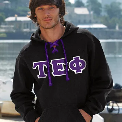 Tau Epsilon Phi Hockey Lace Hoodie - J8830 - TWILL