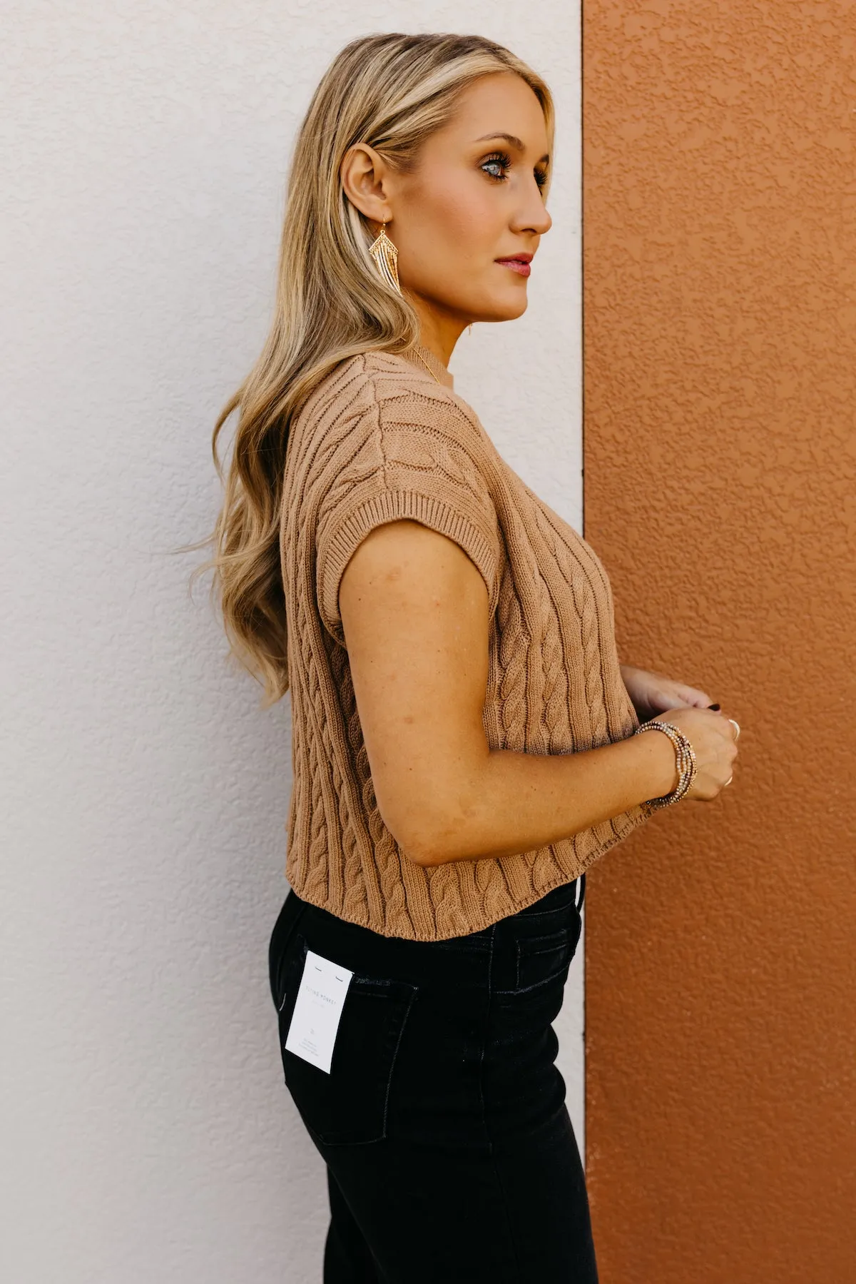 The Carla Sleeveless Cable Sweater  - FINAL SALE