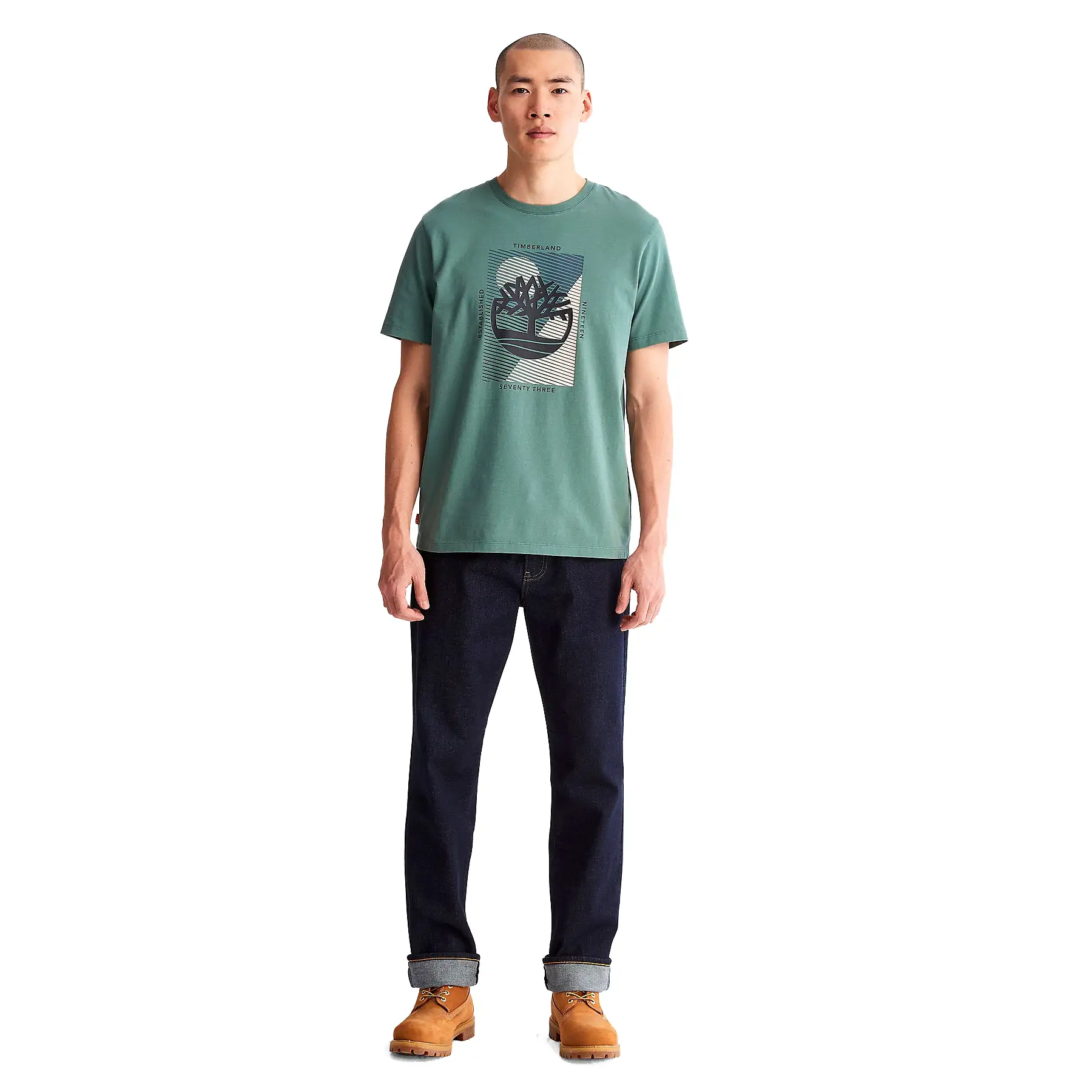 Timberland Mens Tree Logo T-Shirt - Short Sleeved