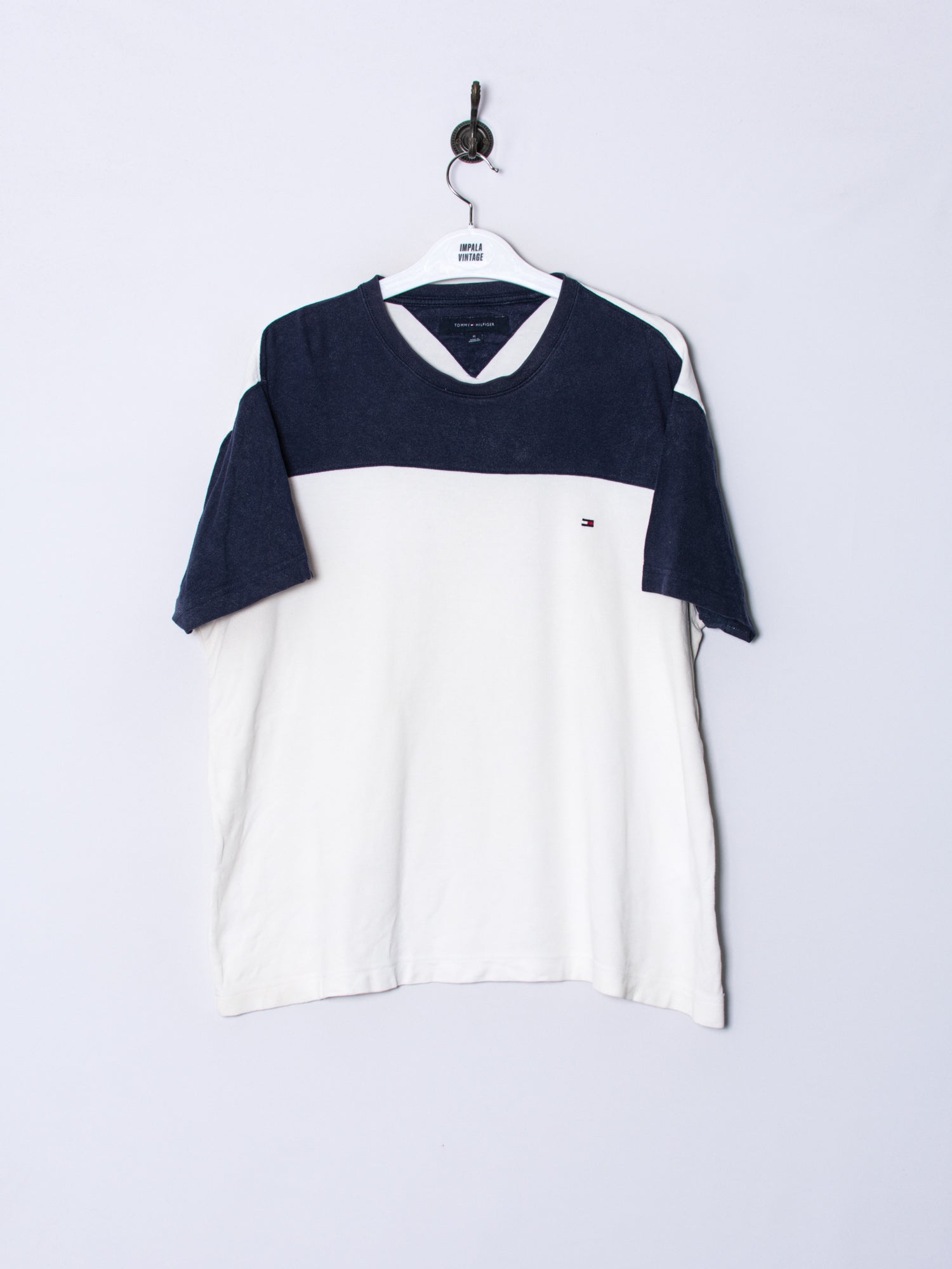 Tommy Hilfiger White & Blue Tee