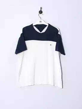 Tommy Hilfiger White & Blue Tee