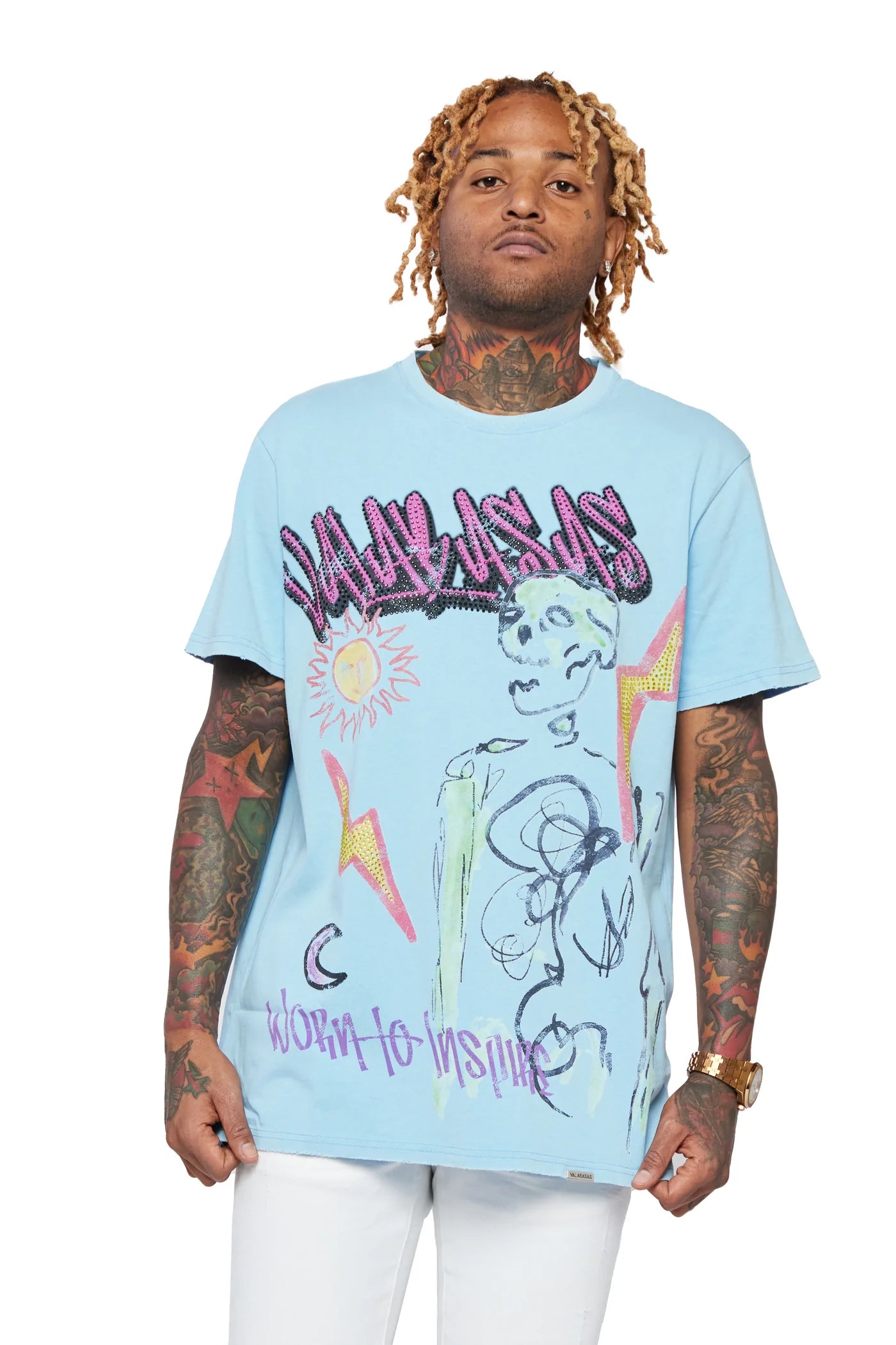 Valabasas “Always Sunny” Light Blue Tee