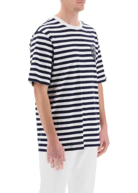 VERSACE  |Versace Nautical Stripe T-Shirt