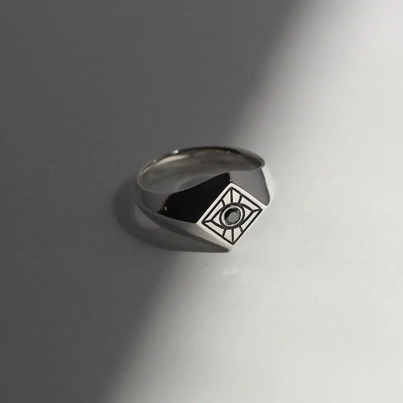 Vision Signet Ring in Sterling Silver