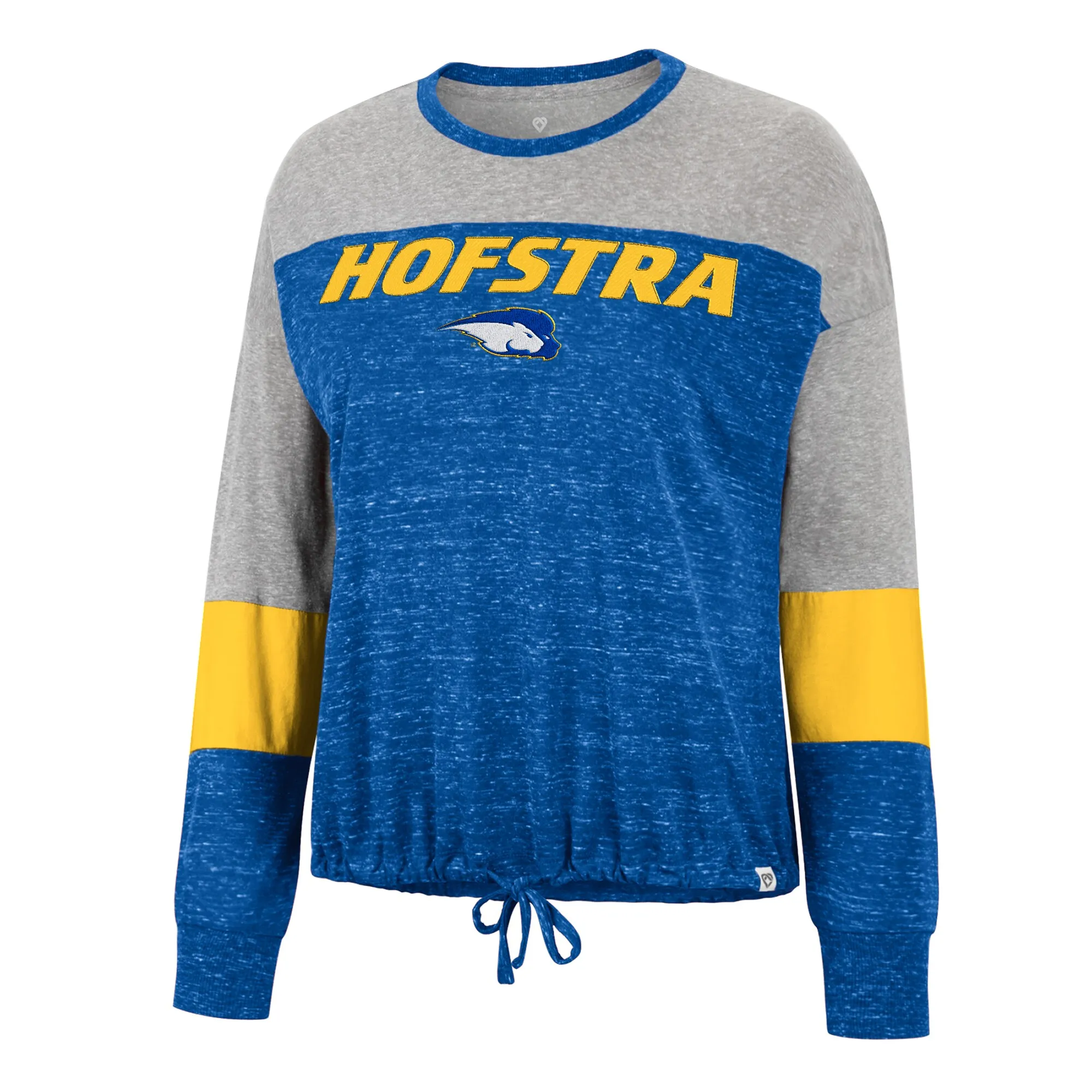 Womens COLOSSEUM rbl Hofstra University Joanna Tie Front L/S Tee