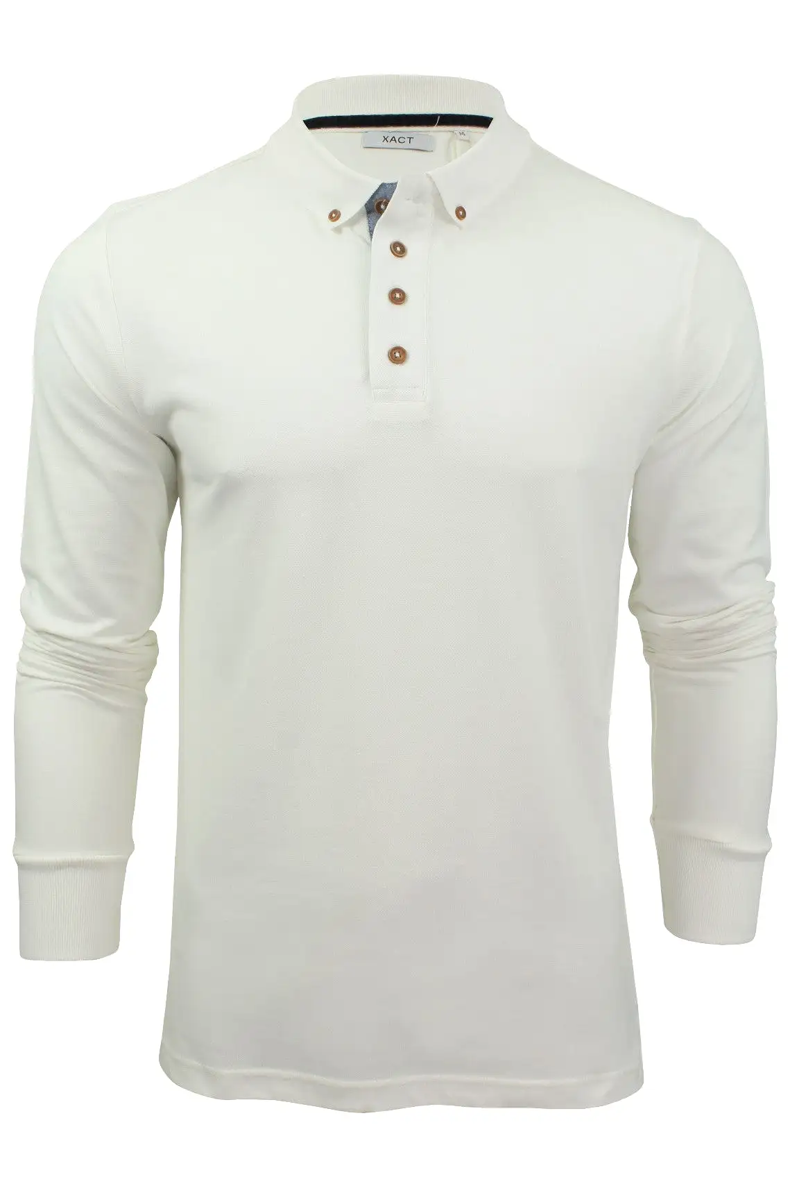 Xact Mens Polo T-Shirt Pique Long Sleeved